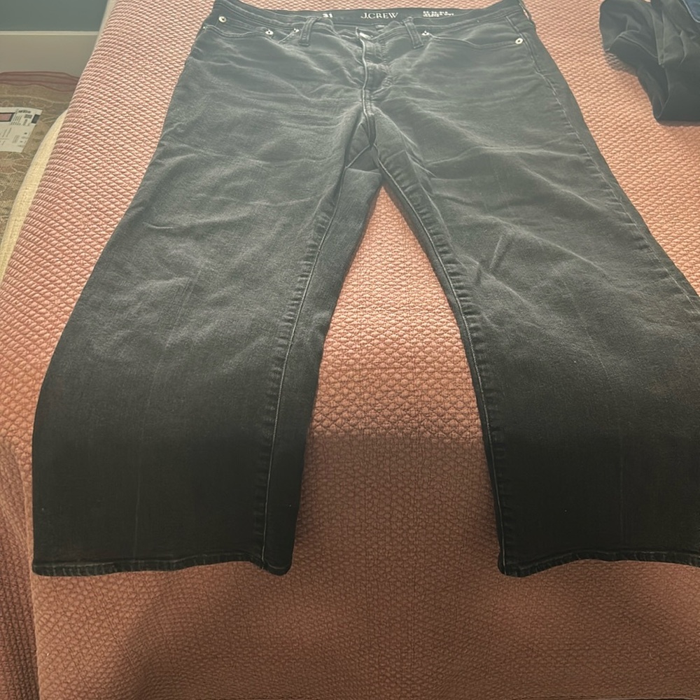 High-rise cropped kickout jean in 1996 semi-stretch
